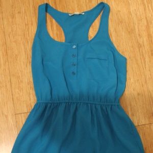 Bright blue breezy dress